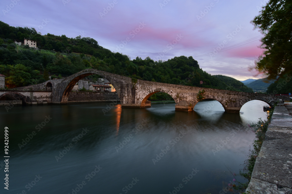 Fototapeta premium Lucca Ponte del Diavolo