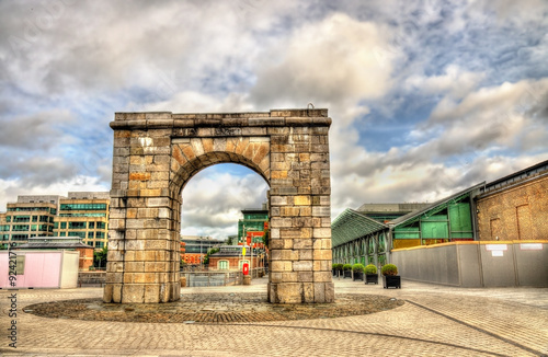 Canvas Print The Arch at George Dock in Dublin - Ireland