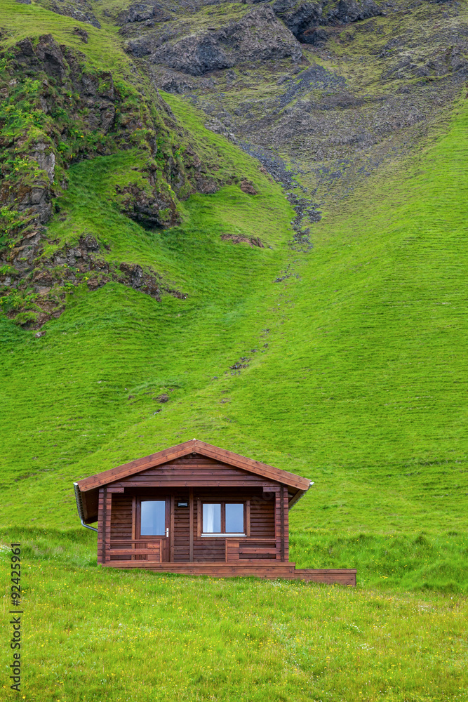 Typical holiday house in Iceland