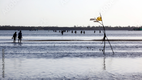 Low tide walk photo