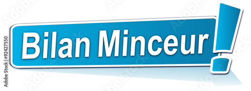 bilan minceur sur étiquette bleue