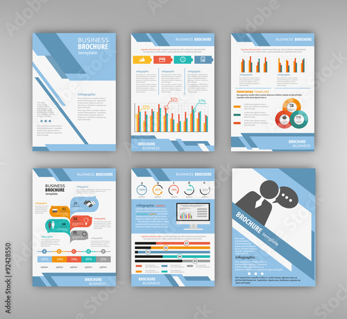 Blue business presentation template
