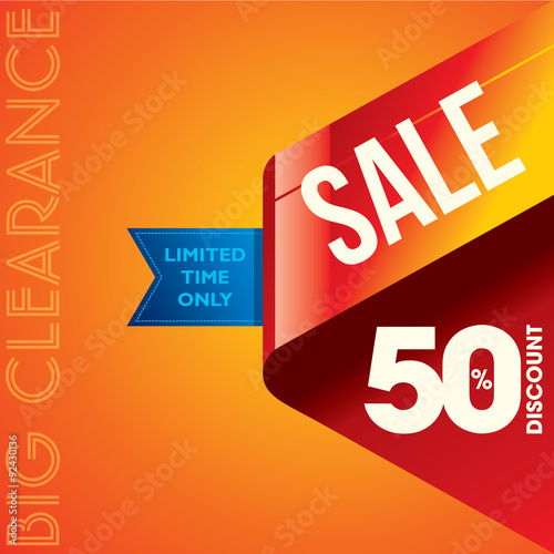 sale shopping background and label for business promotion