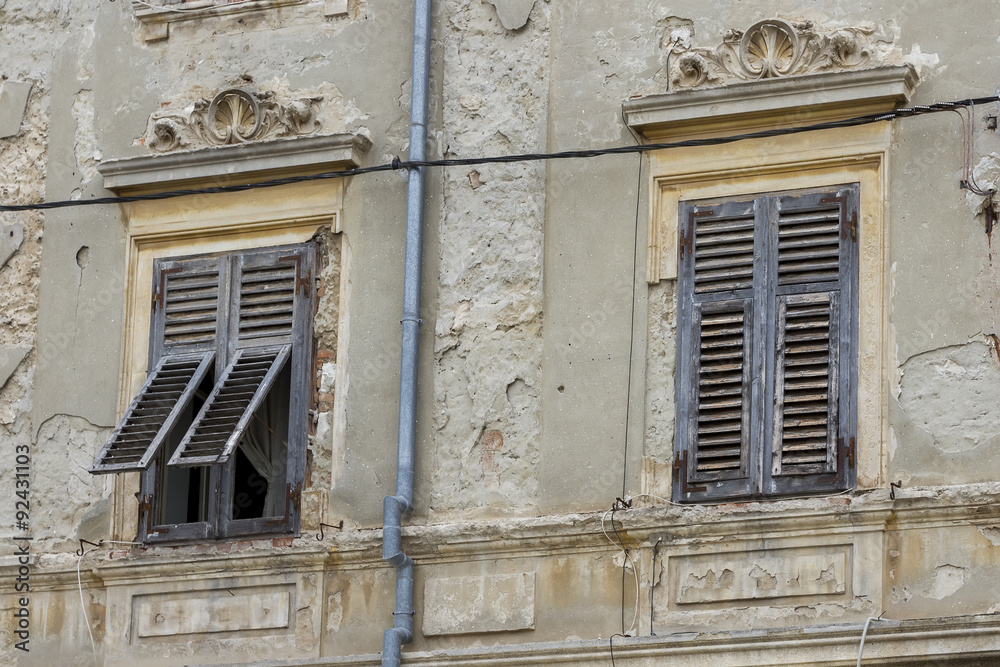 Facade of an old Mediterranean house