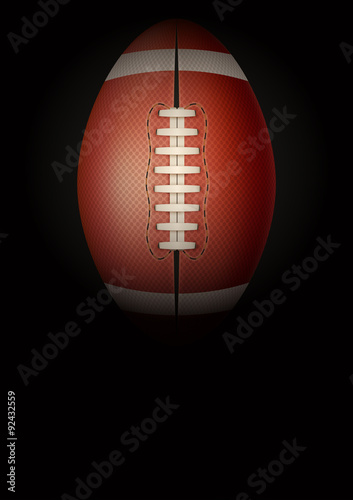 Dark Background of american football. Vector Illustration.