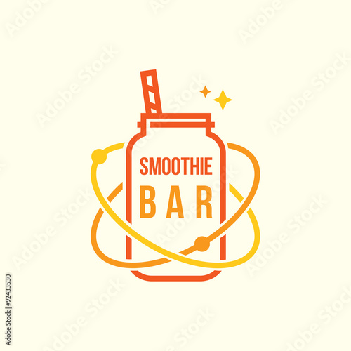 Smoothie bar vector logo