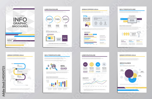  Infographics elements for corporate brochures