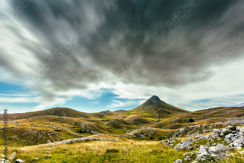 A view from the mountains of Abruzzo (Italy) near Campo Imperatore