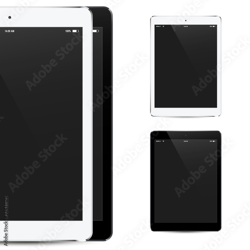 smart white and black ipad