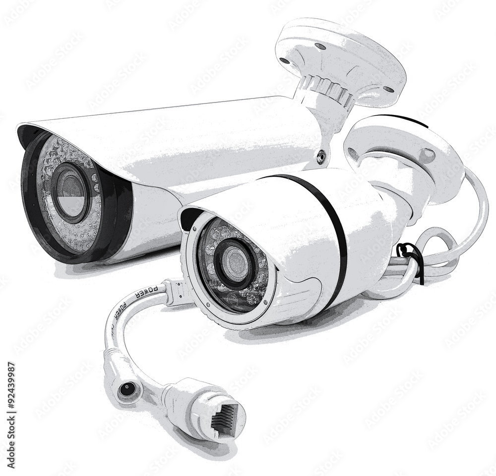 CCTV Cameras  - obrazy, fototapety, plakaty 