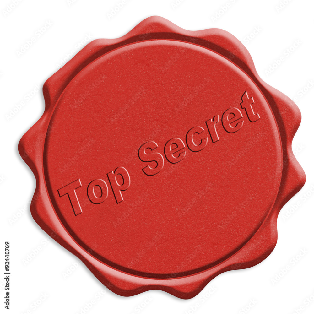 cachet de cire, sceau top secret cachet de cire, sceau top secret