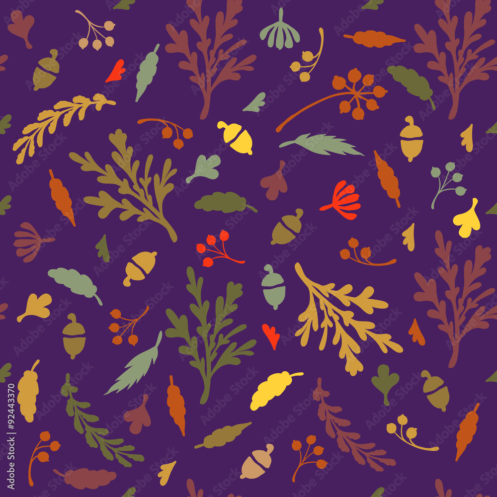Pattern of leaves and plants. Pattern of leaves and plants.