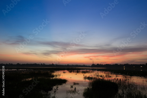 Huayyang reservoir at sunset © geargodz