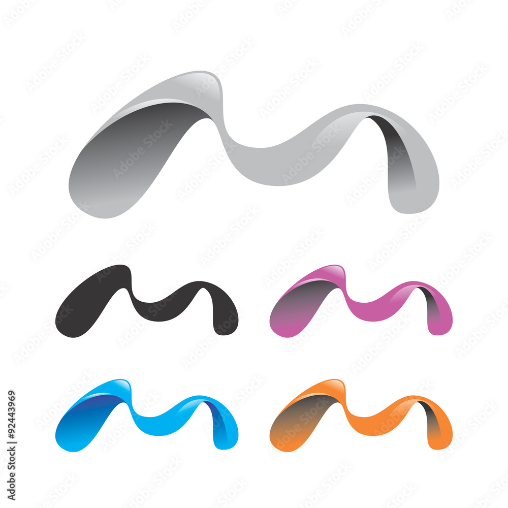 Abstact Logo Letter M Abstact Logo Letter M
