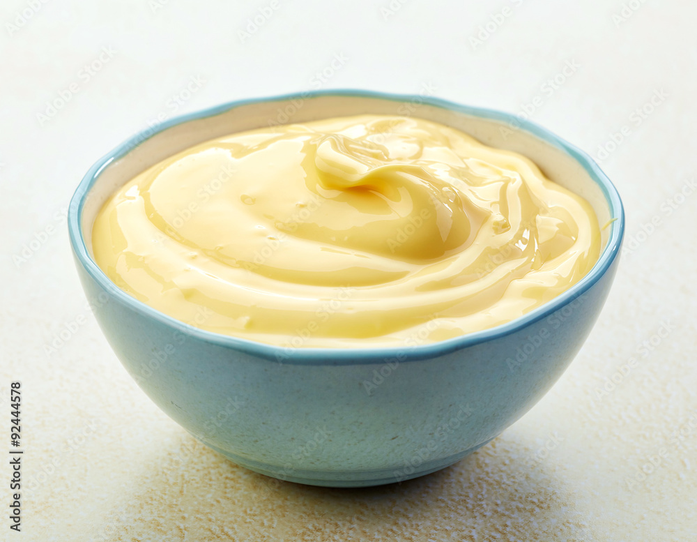 Obraz na płótnie bowl of mayonnaise w salonie