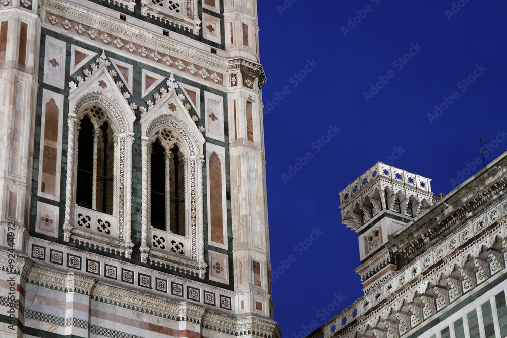 Heure Bleue à Florence sur la Cathédrale et le Campanile