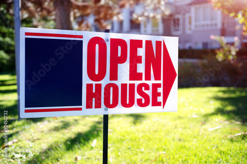 open house sign