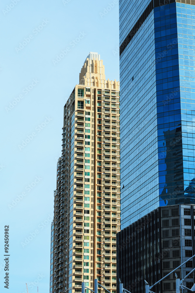Obraz premium Building modern skyscraper of business area