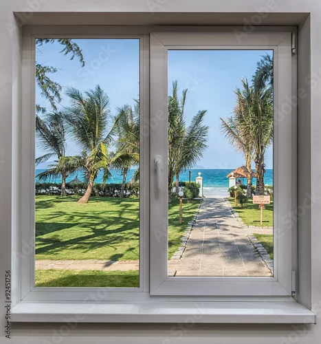 Fototapeta Okno z widokiem na morze