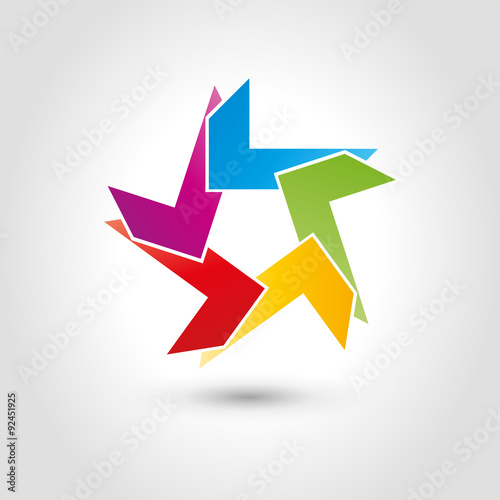 Stern, farbig, Logo, Dienstleistungen