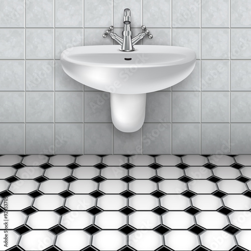  The bathroom washbasin