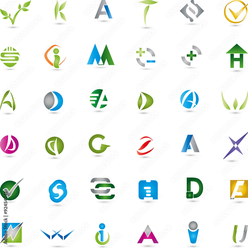 Buchstaben Logos Sammlung, Dienstleistungen Buchstaben Logos Sammlung, Dienstleistungen