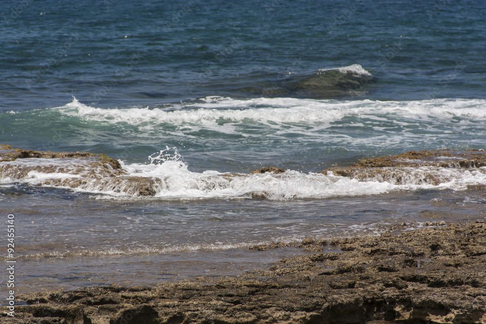Sea wave hit the rock Sea wave hit the rock