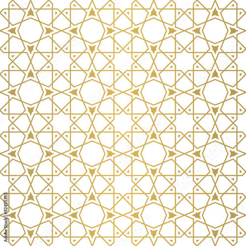 Seamless geometric tiling pattern