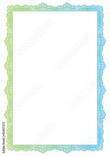 Vintage Certificate. Template diplomas, currency.