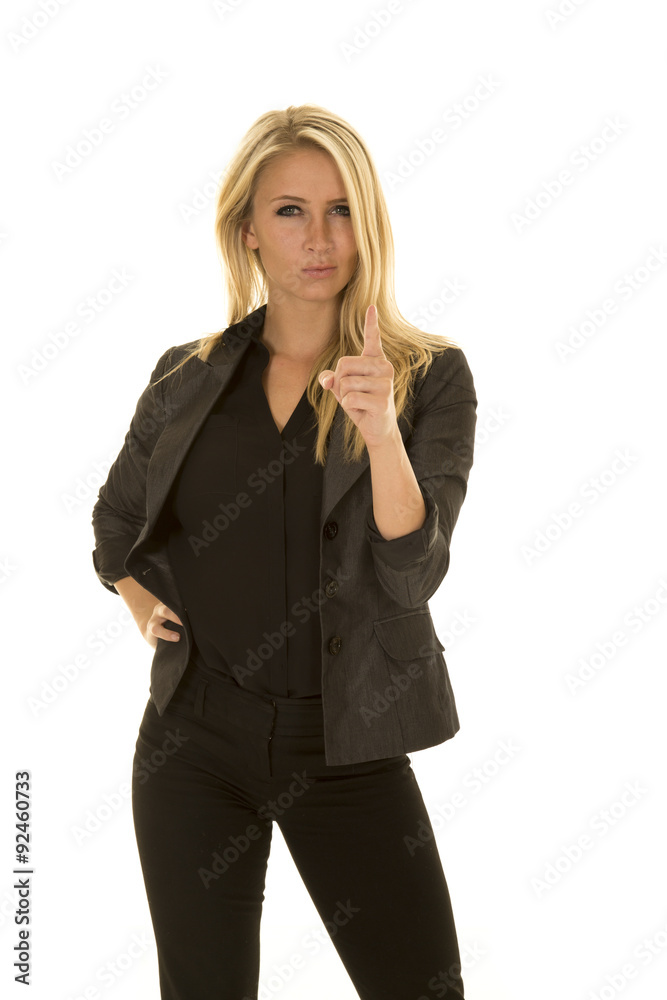 blond woman in black business attire mad point blond woman in black business attire mad point