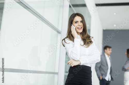 Young woman in office with ...