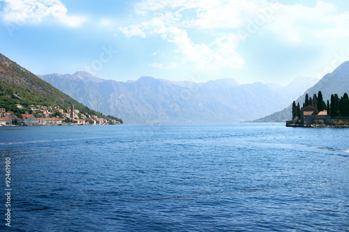 Kotor bay, Montenegro. Adriatic sea. Sea view. Mountains view © Agnes