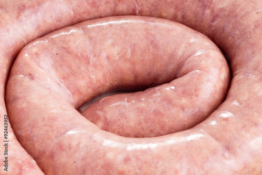 Fototapeta premium Raw homemade sausage