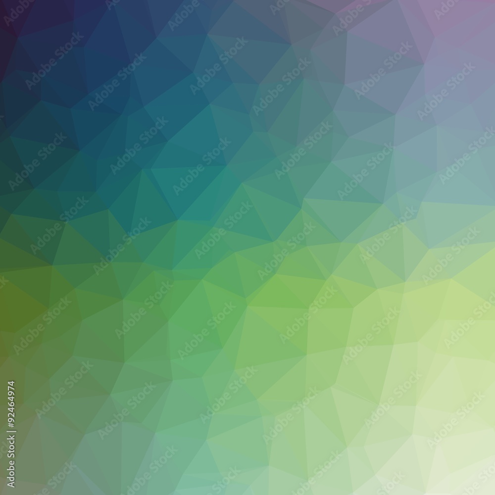Abstract colorful triangular or polygonal background illustration.