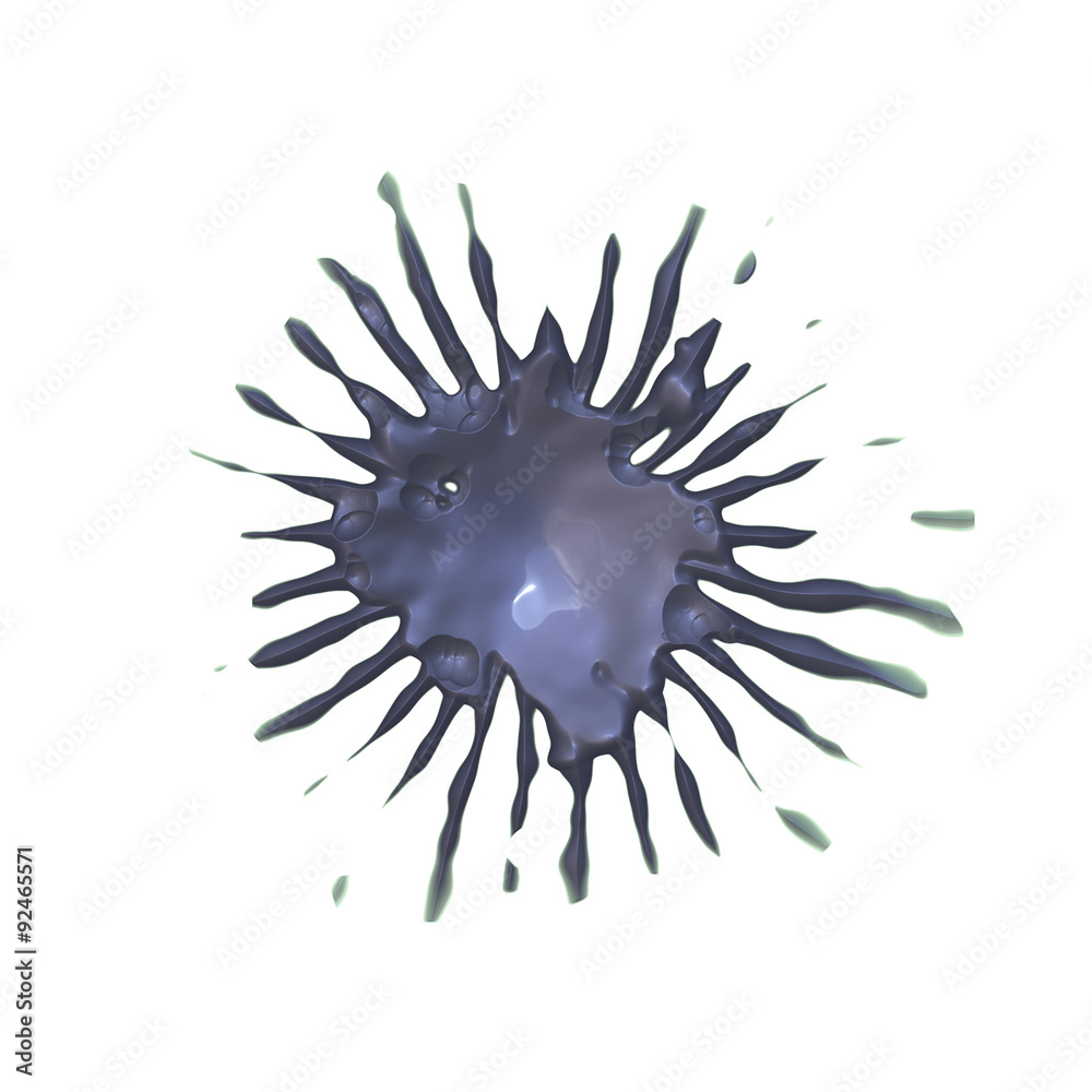 Splat shot of colored blot isolated background Splat shot of colored blot isolated background