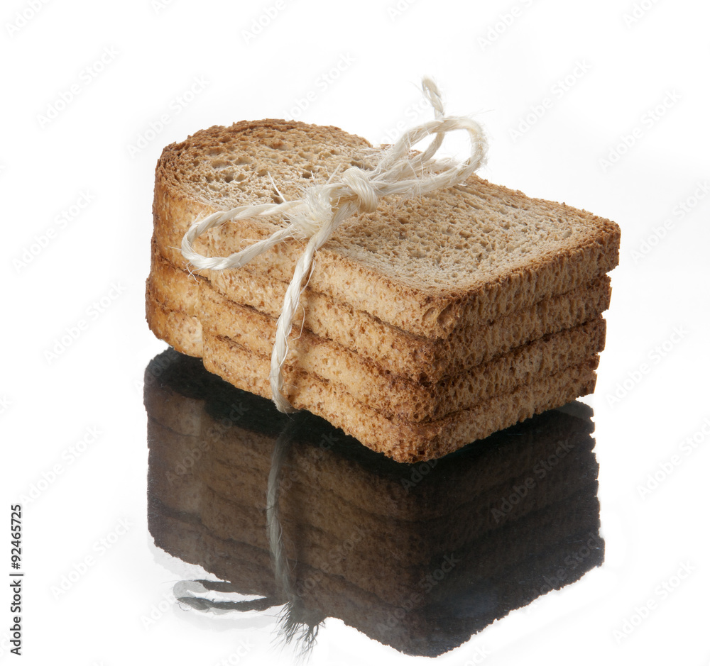 Toast tied with rope