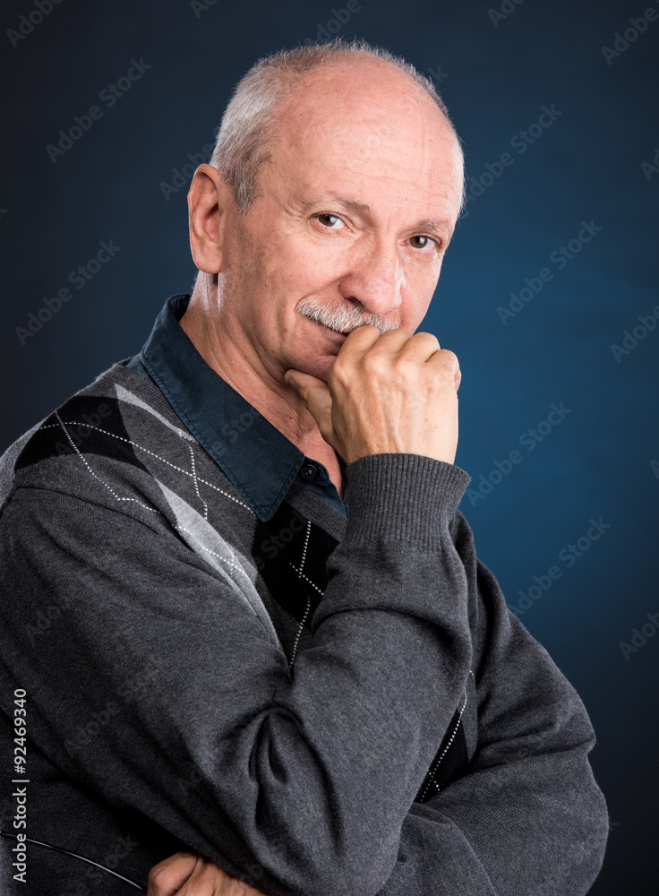 Senior smiling man Senior smiling man