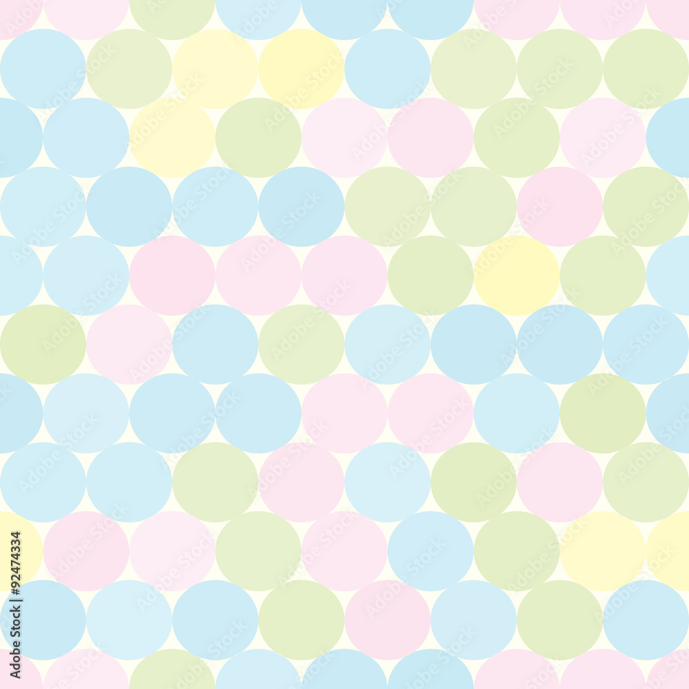 Soft colored seamless pattern with circles. Abstract geometrical background. Soft colored seamless pattern with circles. Abstract geometrical background.