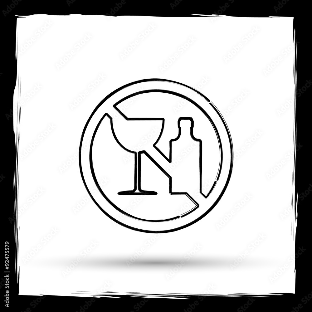 No alcohol icon No alcohol icon