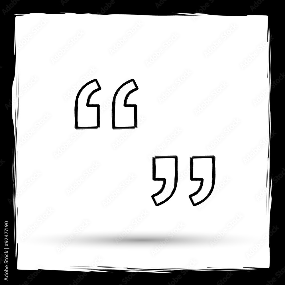 Quotation marks icon Quotation marks icon