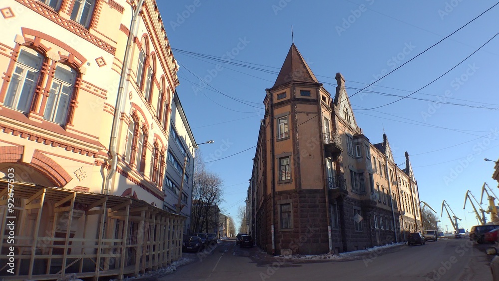 Vyborg. Old buildings, architecture, landmarks. 4K. Vyborg. Old buildings, architecture, landmarks. 4K.
