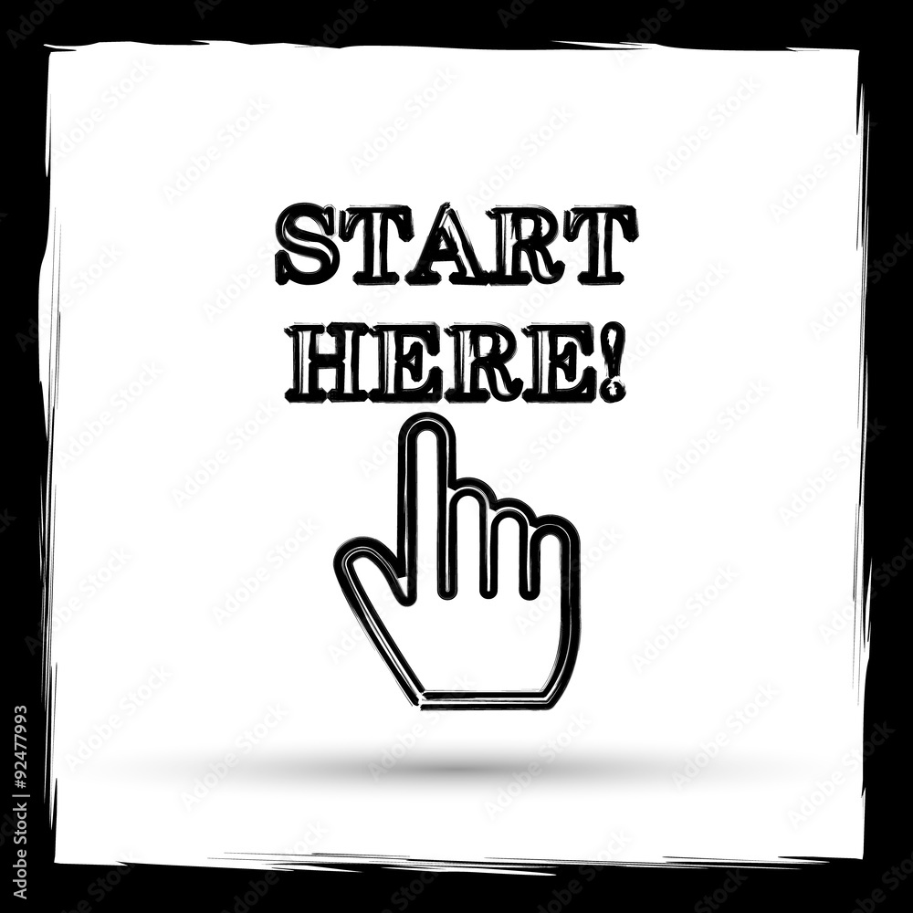 Start here icon Start here icon