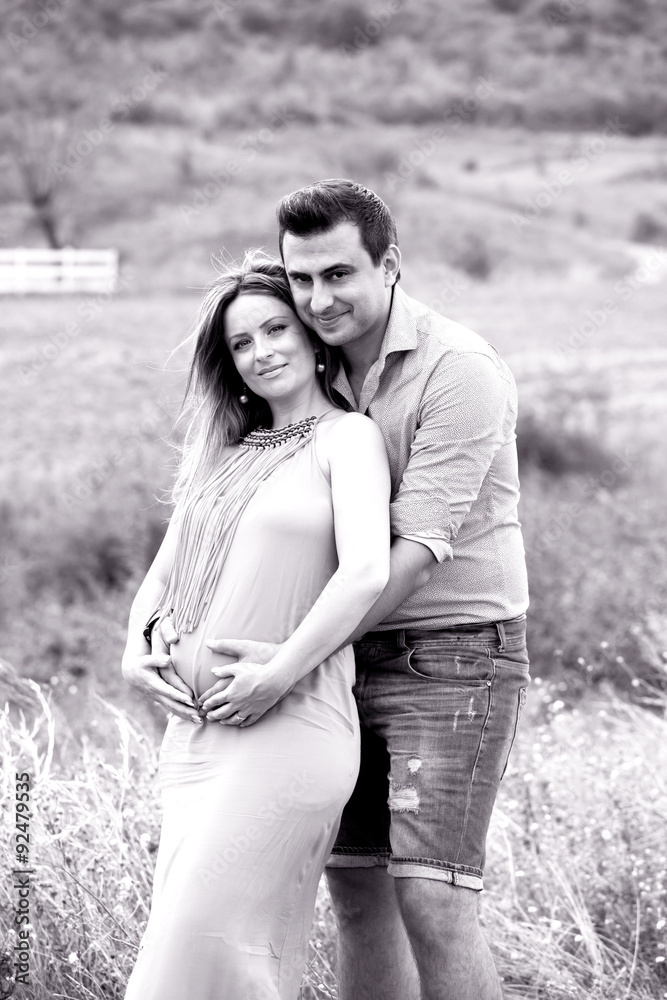 Pregnant woman and husband Pregnant woman and husband
