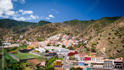 Vallehermoso at La Gomera, Canary Islands photo