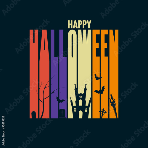 halloween background holiday design concept