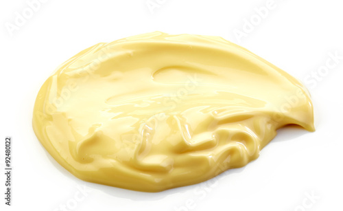mayonnaise on a white background
