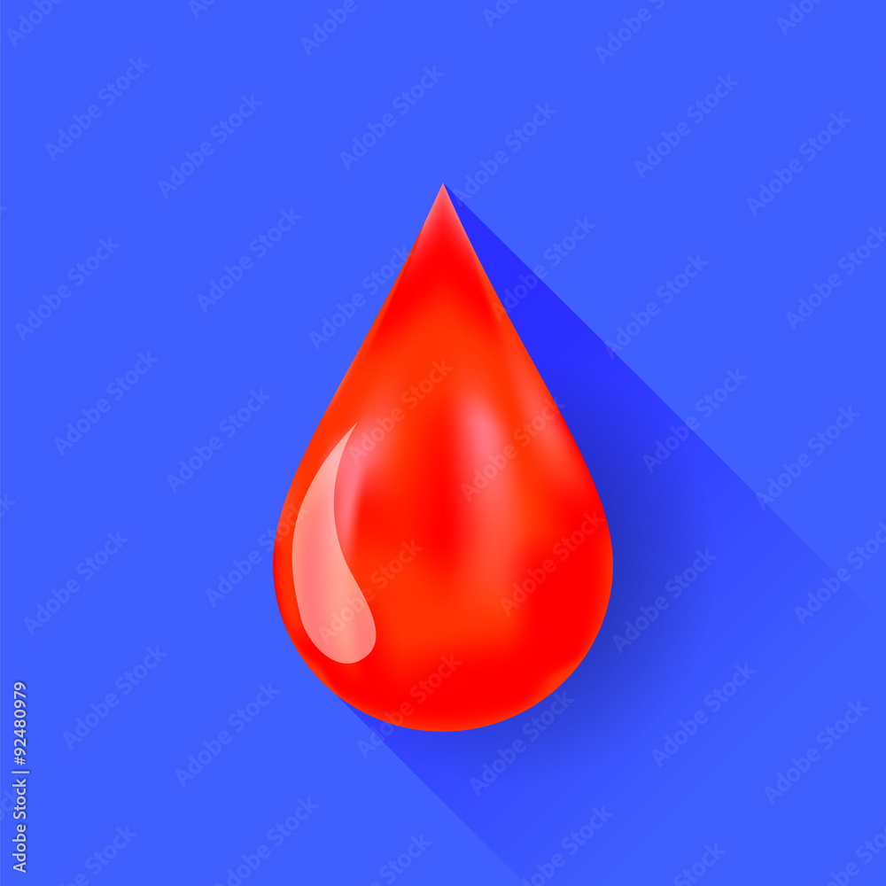 Fototapeta premium Single Blood Drop
