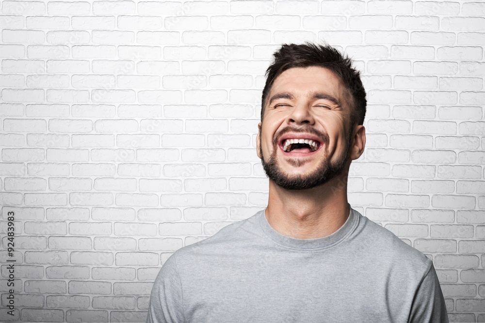 Laughing man. Laughing man.