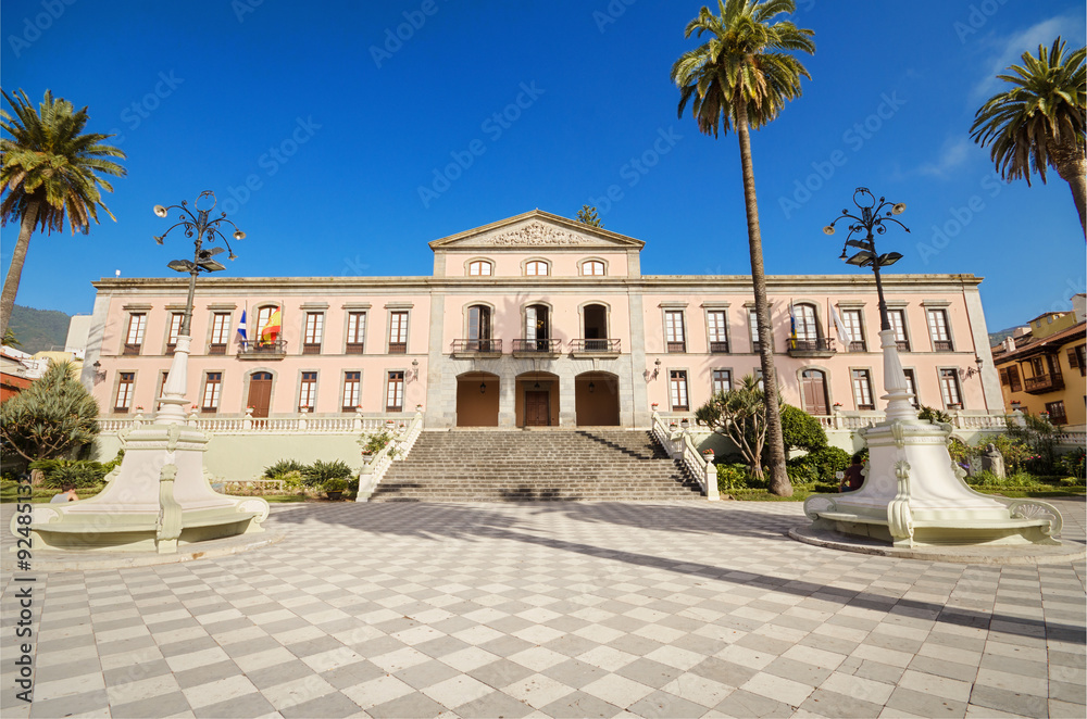La Orotava, council building in Tenerife, Canary islands, Spain.