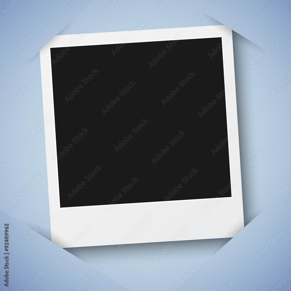 Retro Photo Frame Template in a Scrapbook Style Frame Vector Bac Retro Photo Frame Template in a Scrapbook Style Frame Vector Bac